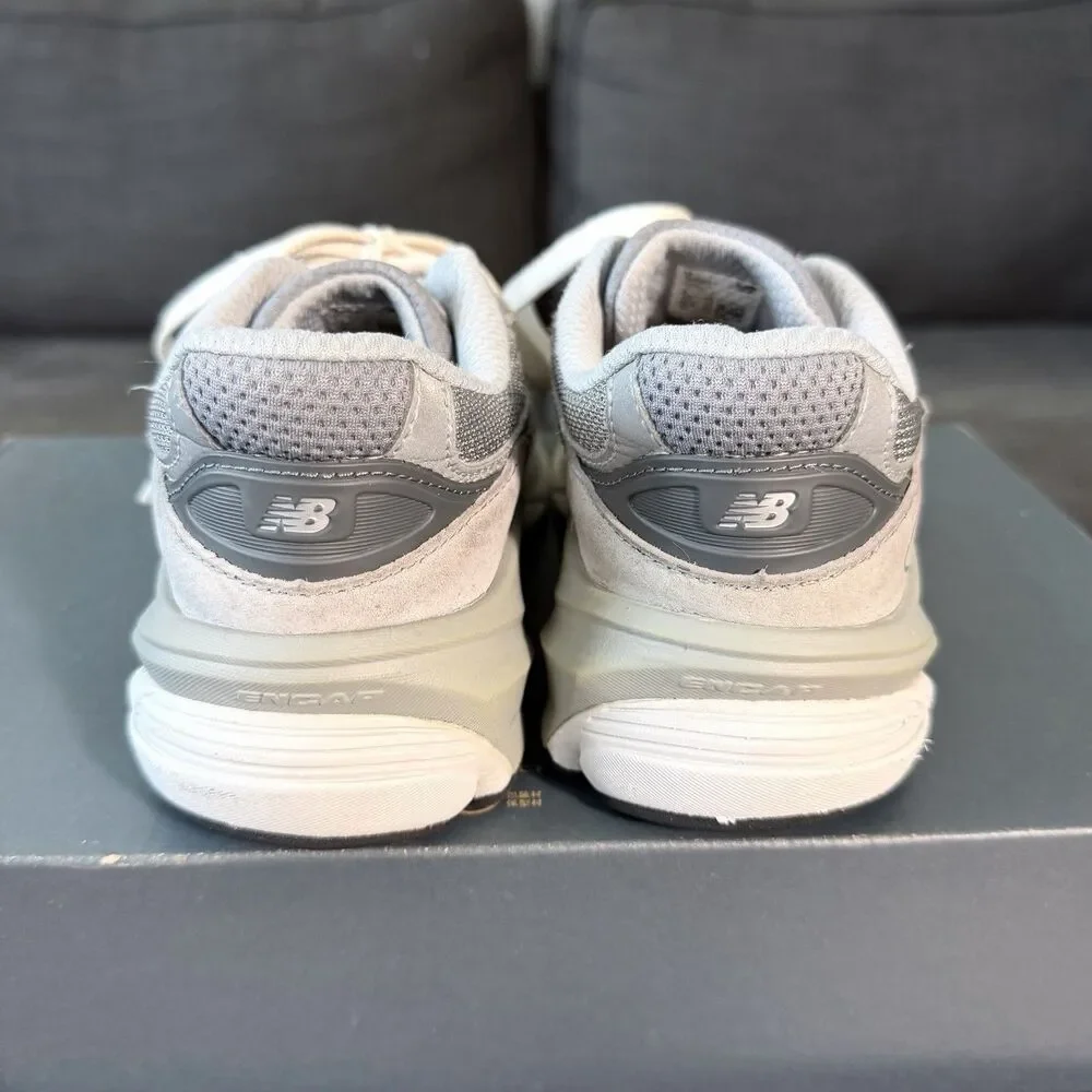 New Balance 990v6 USA Grey & White Suede Leather Shoes Women’s Size 6.5